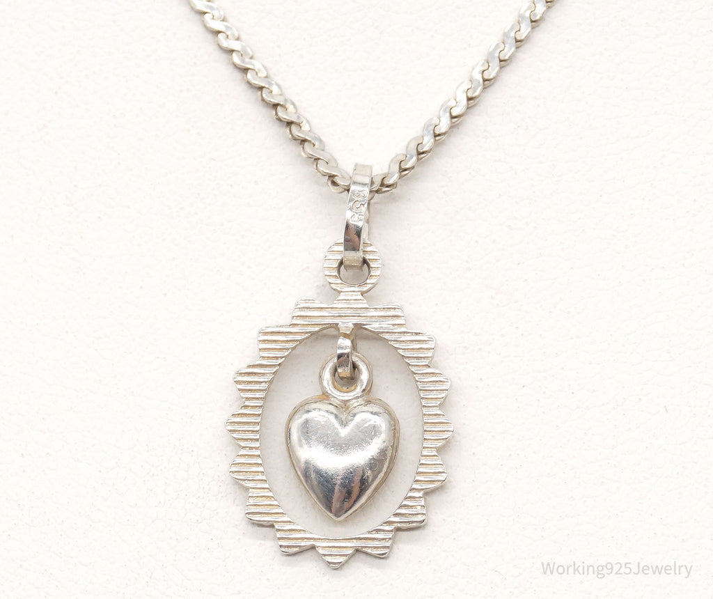 Vintage Modernist Heart 835S Silver Necklace | Jewelry > Necklaces > Pendants | Wiccan Center