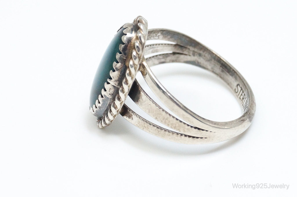 Vintage Native American Paua Abalone Shell Sterling Silver Ring - SZ 6.25 | Jewelry > Rings | Wiccan Center