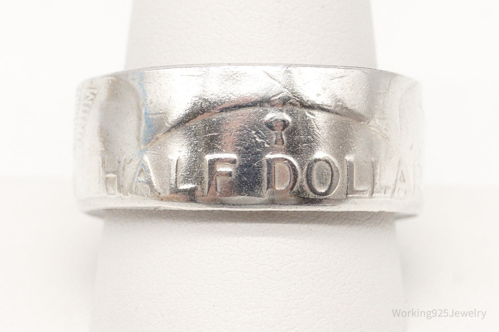 Vintage 1952 Half Dollar Silver Ring - Size 10.75 | Jewelry > Rings | Wiccan Center