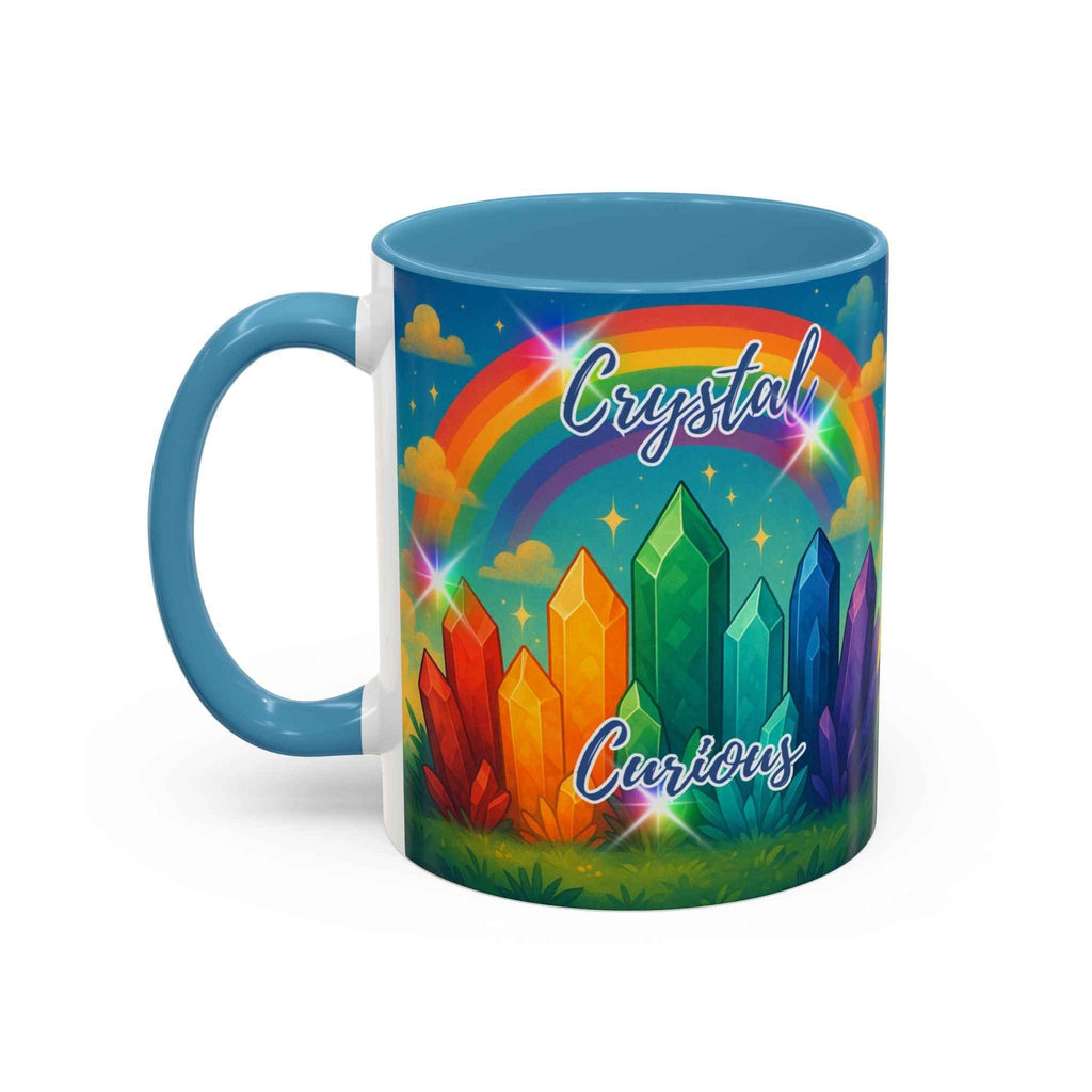 Coffee Mug - Rainbow Crystal Curious | Mug | Wiccan Center