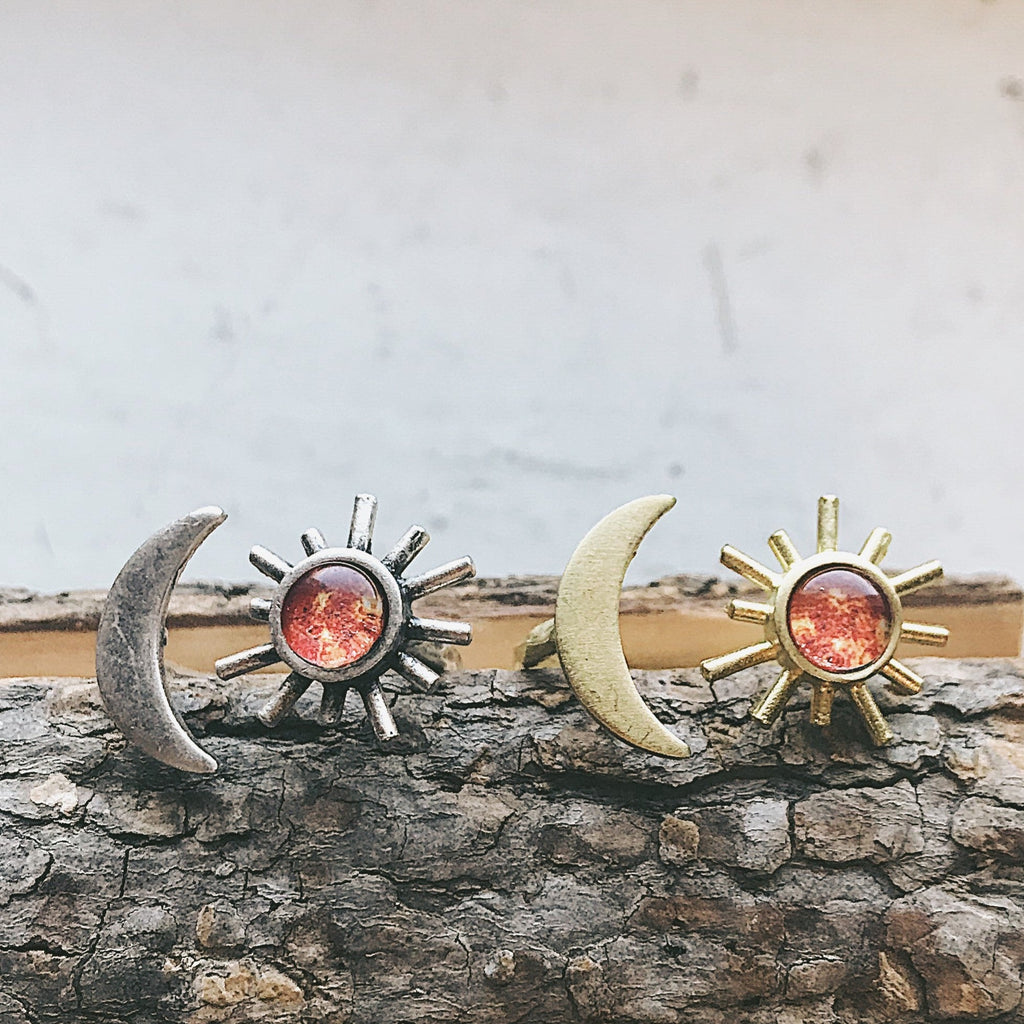 Sun and Moon Sculptural Statement Ring | Ring | Wiccan Center