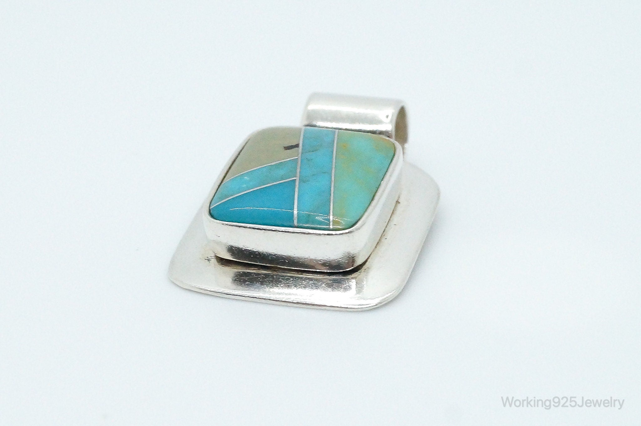 Vintage Desert Rose Trading Co Turquoise Sterling Silver Necklace Pendant | Jewelry > Necklaces > Pendants | Wiccan Center