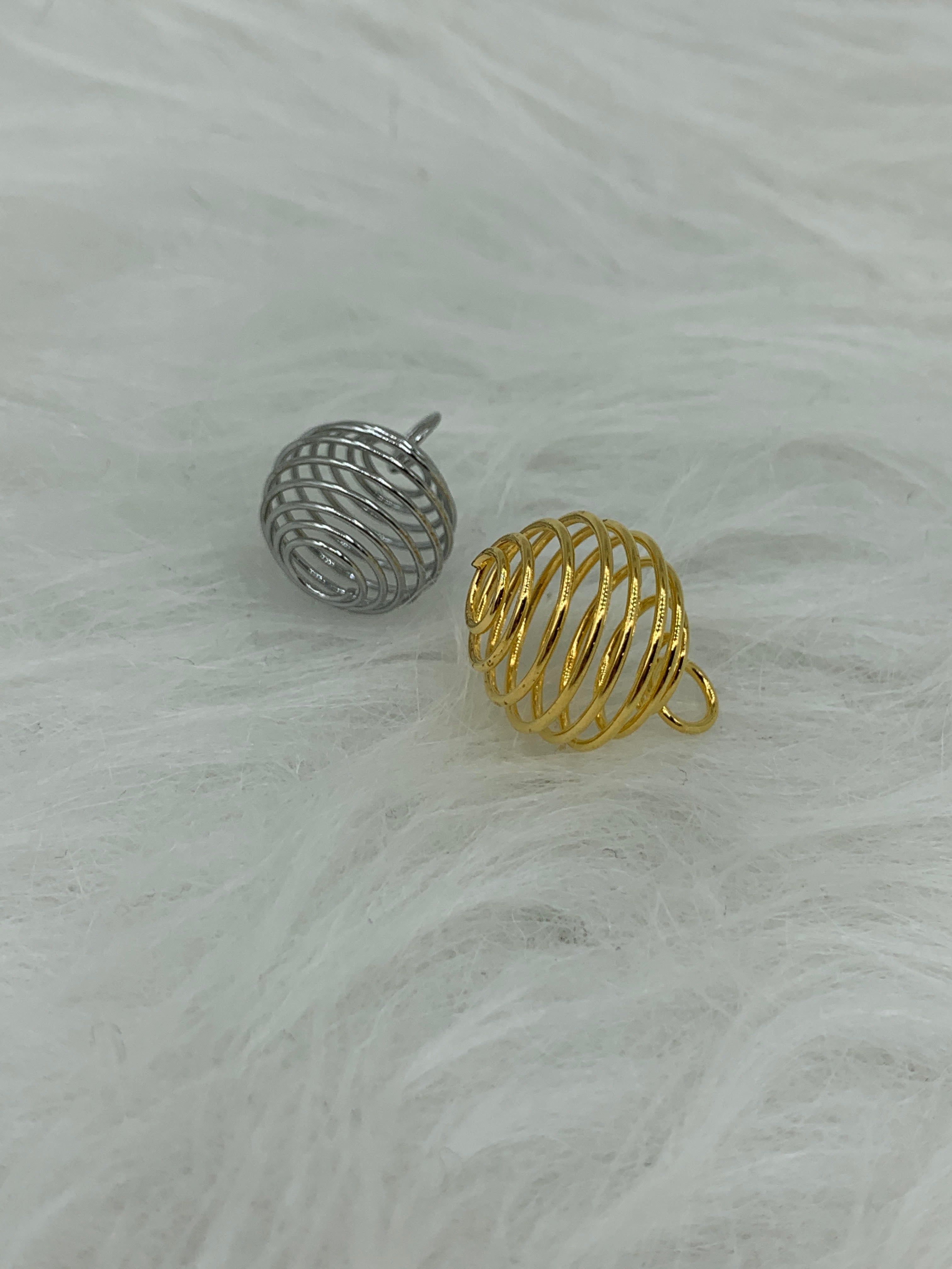 Mini Round Stone Cage | Jewelry | Wiccan Center