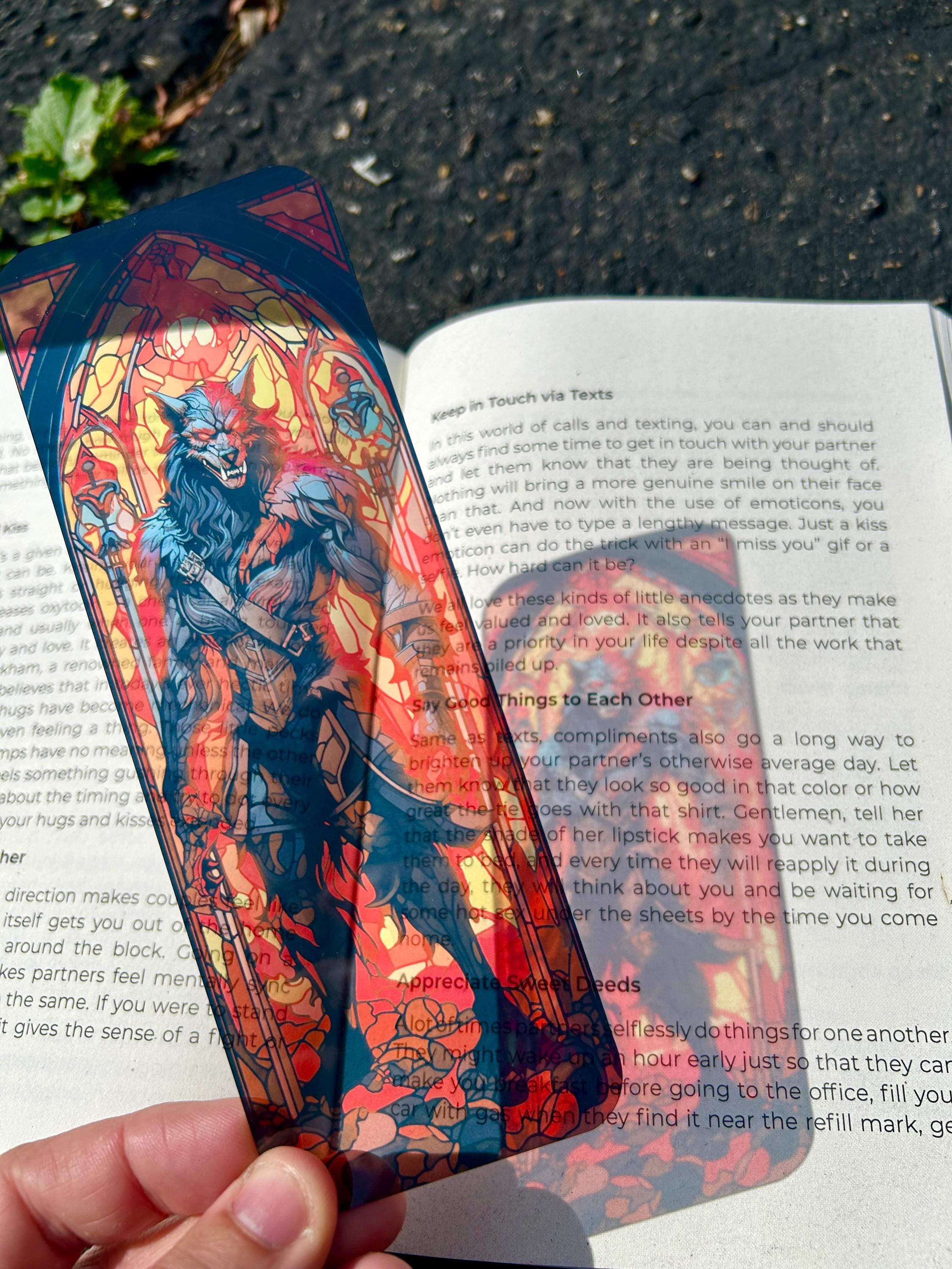 Demon Werewolf from Hell Bookmark – Dark Fantasy Horror Art, Gothic Beast Design, Spooky Book Lover Gift for Supernatural Fans | | Wiccan Center