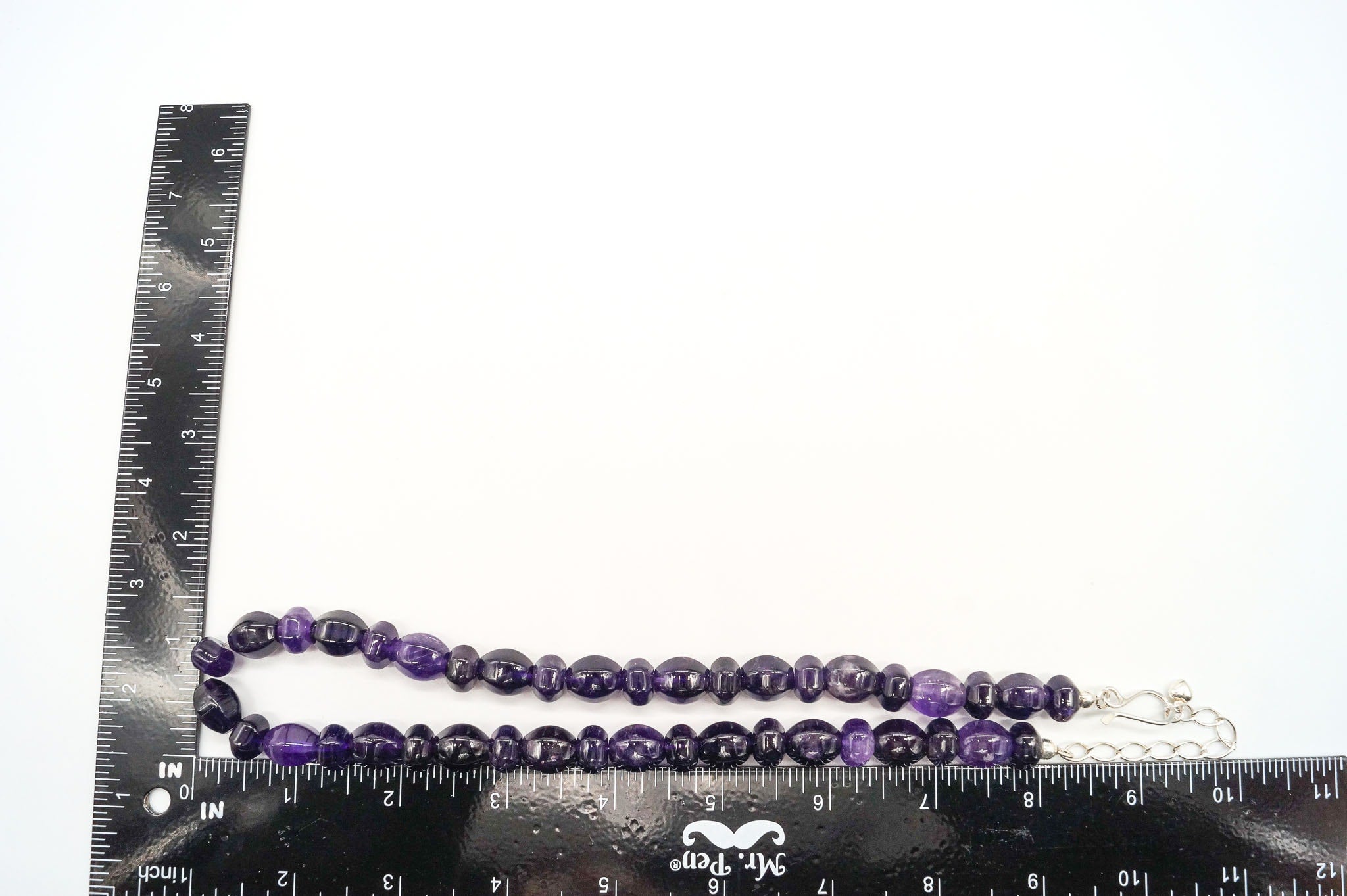 Vintage Desert Rose Trading Amethyst Bead Sterling Silver Necklace 20" | Jewelry > Necklaces > Pendants | Wiccan Center