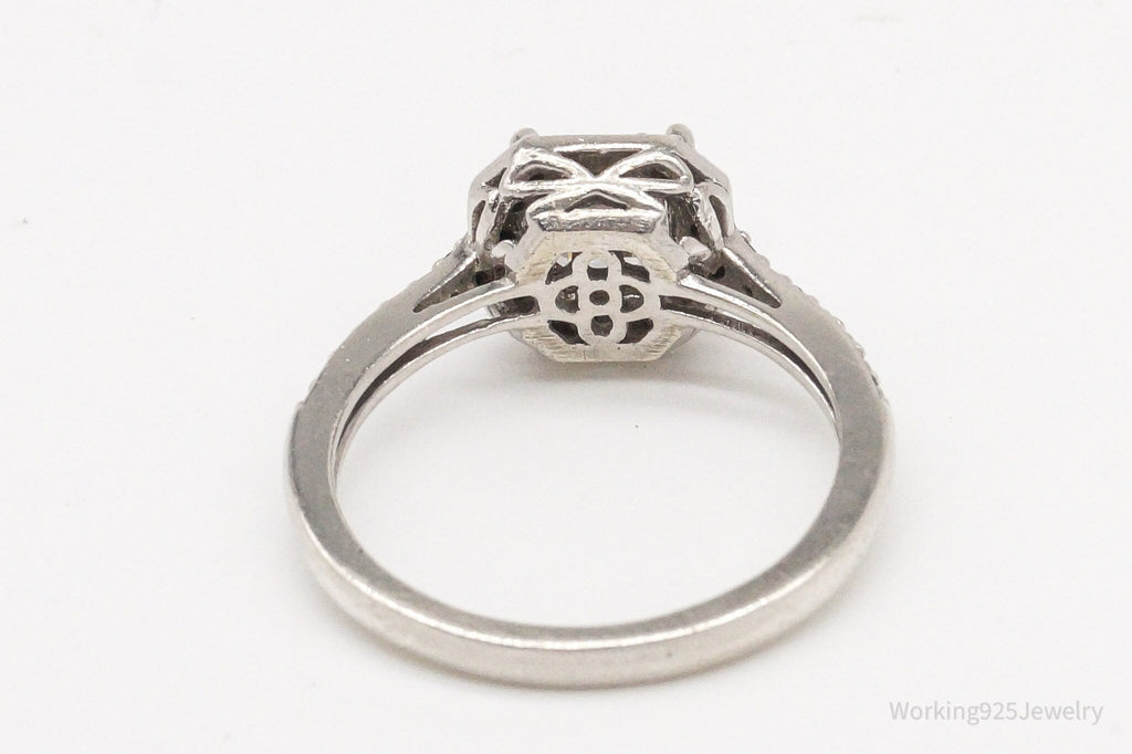Vintage Cubic Zirconia Sterling Silver Ring Size 9 | Jewelry > Rings | Wiccan Center