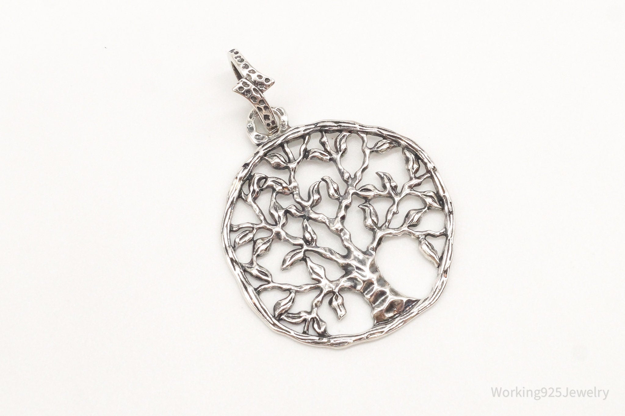 Vintage Tree Openwork Sterling Silver Pendant | Jewelry > Necklaces > Pendants | Wiccan Center