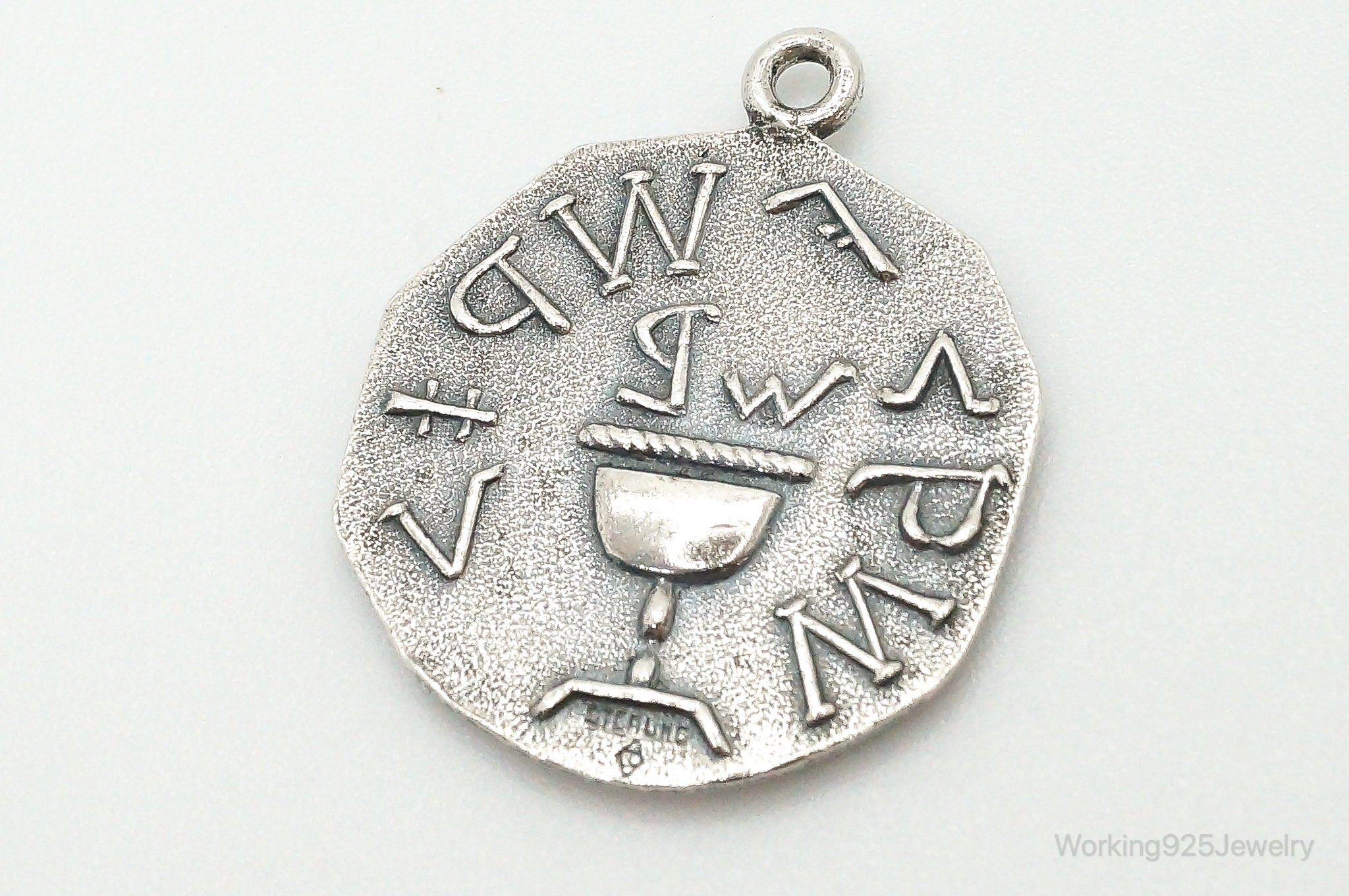 Vintage Acacia Chapter 195 Cincinnati Ohio Sterling Silver Medallion Pendant | Jewelry > Necklaces > Pendants | Wiccan Center