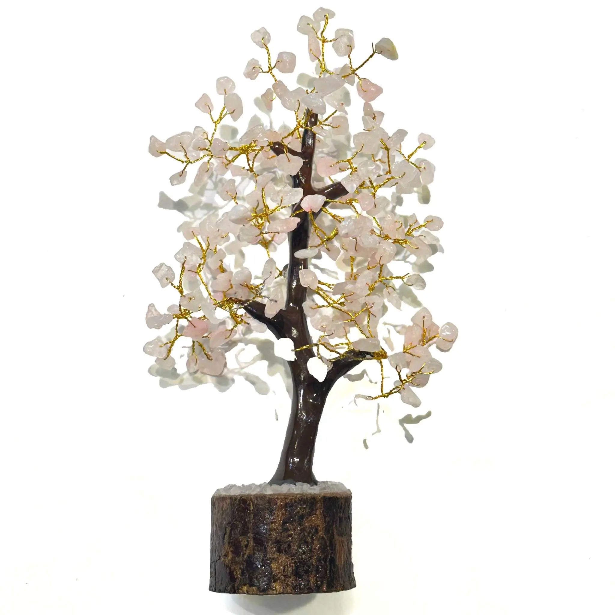 Rose Quartz Crystal Gem Tree | Tree | Wiccan Center