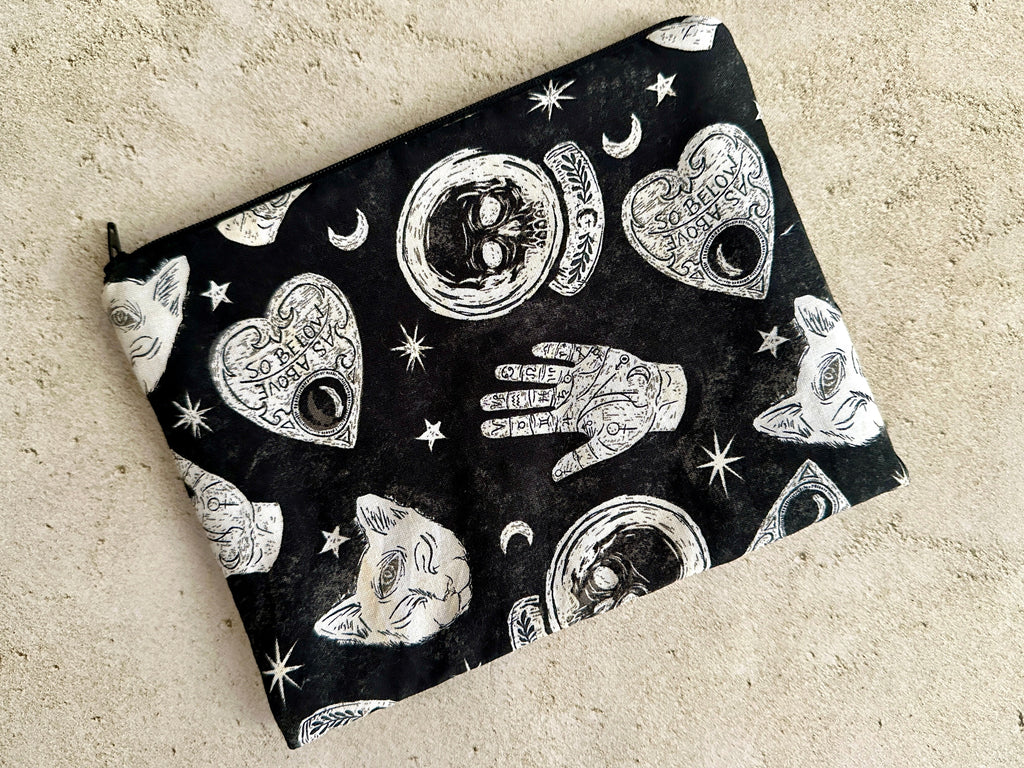 Witchy Tarot Card Bag With Zipper - Tarot Deck Storage Bag | | Wiccan Center