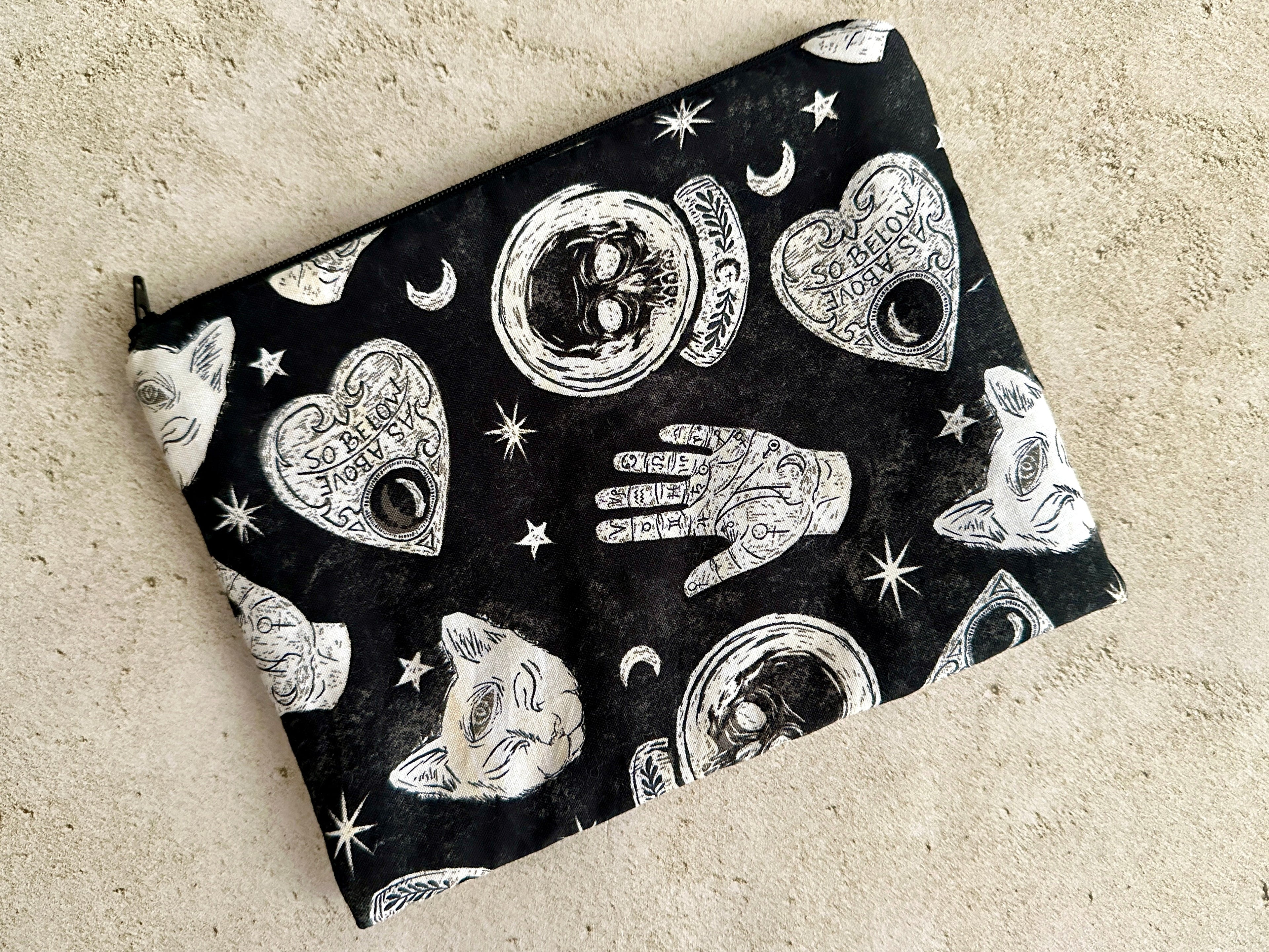 Witchy Tarot Card Bag With Zipper - Tarot Deck Storage Bag | | Wiccan Center