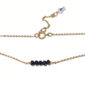 Black Onyx Choker Necklace with Swarovski Clasp