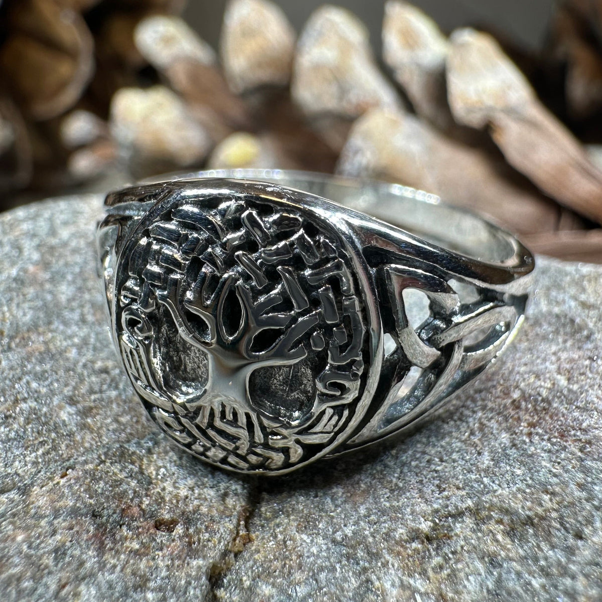 Lorna Celtic Tree of Life Ring in Sterling Silver | Ring | Wiccan Center
