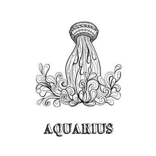 Aquarius: Coloring Book with Three Different Styles of All Twelve Signs of the Zodiac. 36 Individual Coloring Pages. 8.5 x 11 - Paperback | Books | Wiccan Center