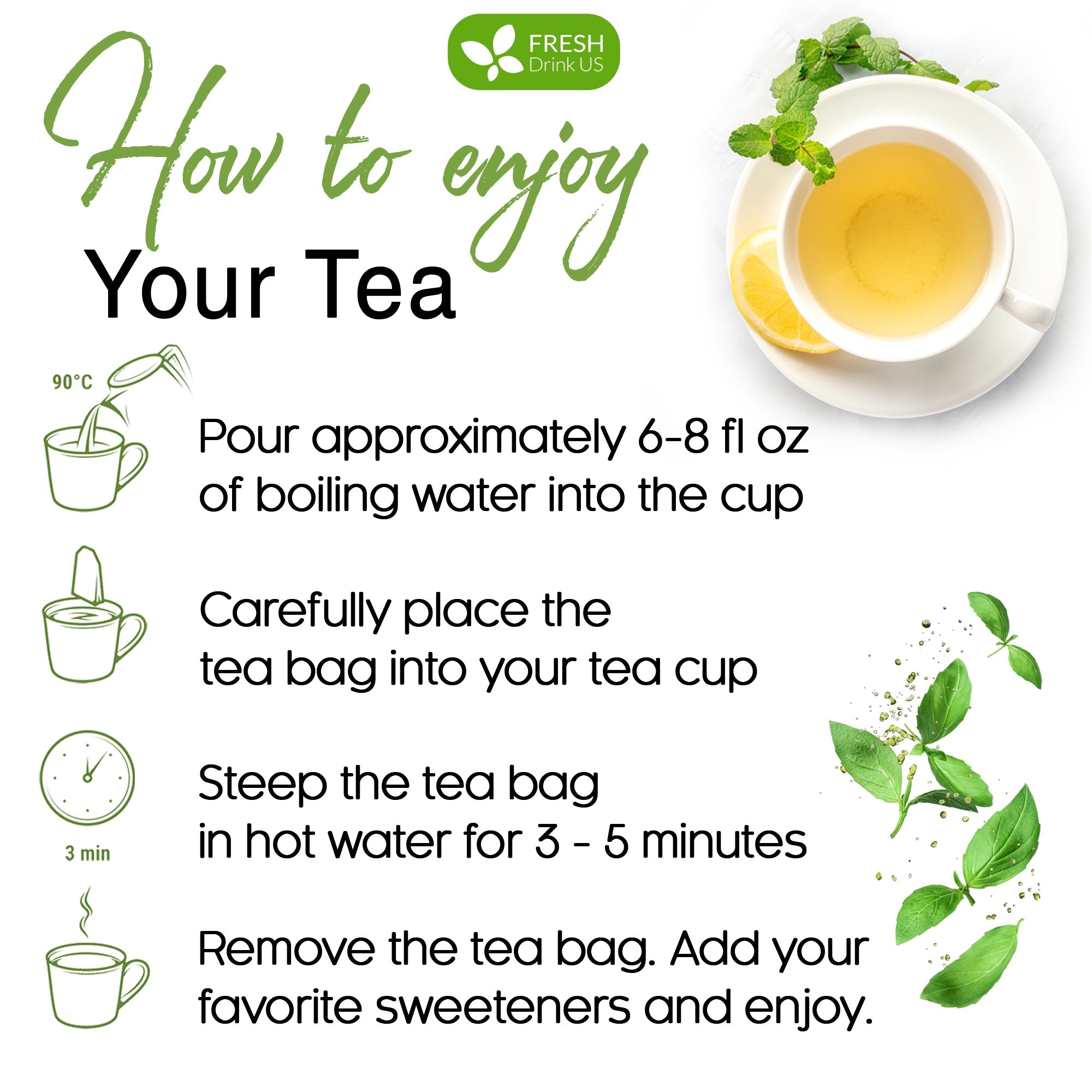 Moringa Leaf Tea Bags, 100% Natural & Pure from Moringa Leaves. Loose Leaf Moringa Herbal Tea. Moringa Leaf Tea. No Sugar, No Caffeine, No Gluten, Vegan | Tea | Wiccan Center