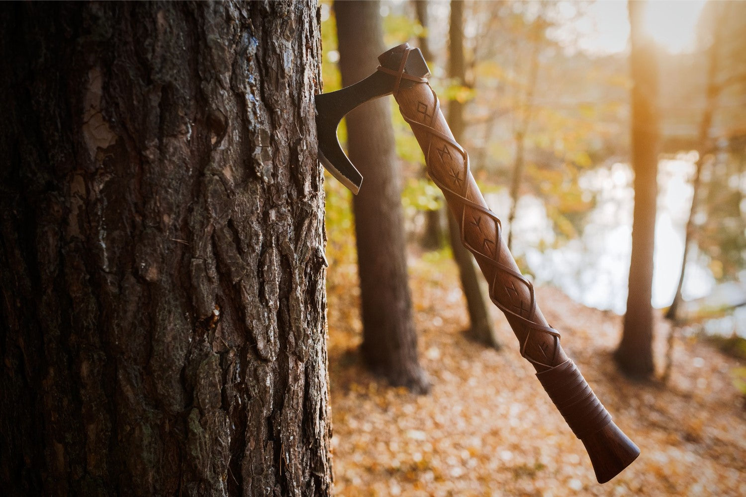 Viking Bearded Axe "Skeggox" – Runic Battle Axe | Armory | Wiccan Center