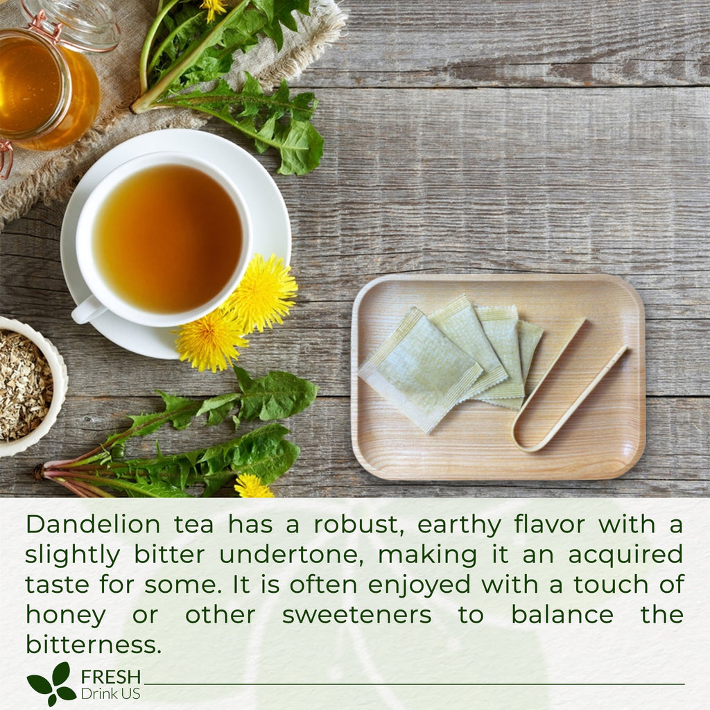 Dandelion Root Tea Bags, 100% Natural & Pure from Dandelion Root, Eco-Conscious Tea Bags, Dandelion Root Herbal Tea. Dandelion Root Tea. No Sugar, No Caffeine, No Gluten, Vegan. | Tea | Wiccan Center