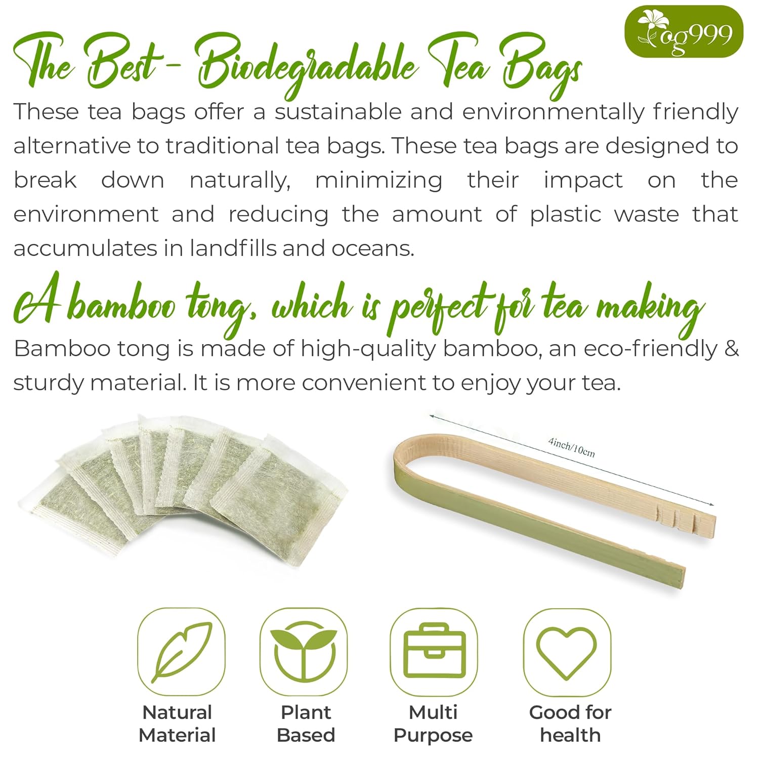 Yerba Mate Tea Bags, Hi-Caffeine, Unsmoked Yerba Mate Tea Bags, Super-Green Yerba Mate, No Dust | Tea | Wiccan Center