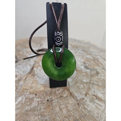 jade necklace Absolutely. Beautiful. With leather Strap | | Wiccan Center