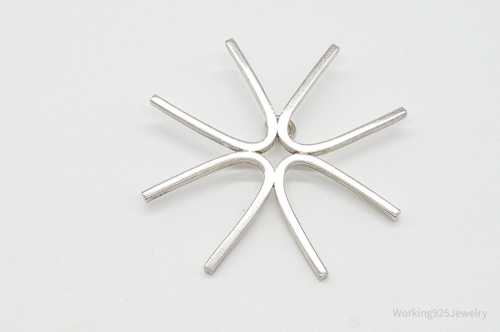 Large Vintage Modernist Sterling Silver Pendant | Jewelry > Necklaces > Pendants | Wiccan Center
