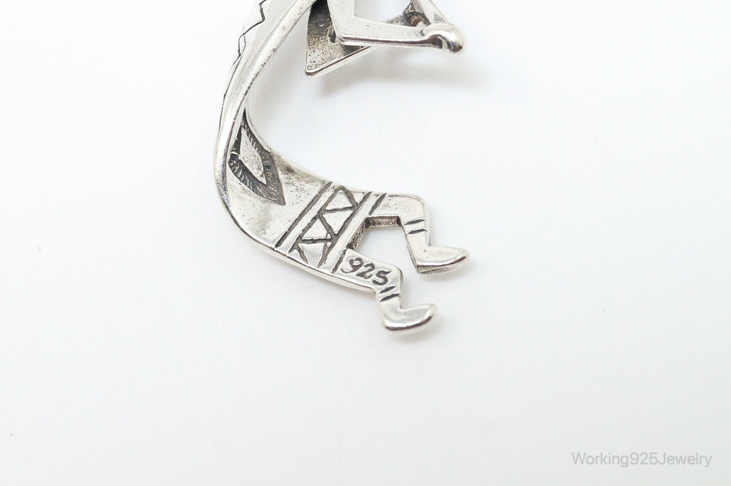 Large Vintage Native American Dancing Kokopelli Sterling Silver Pendant | Jewelry > Necklaces > Pendants | Wiccan Center