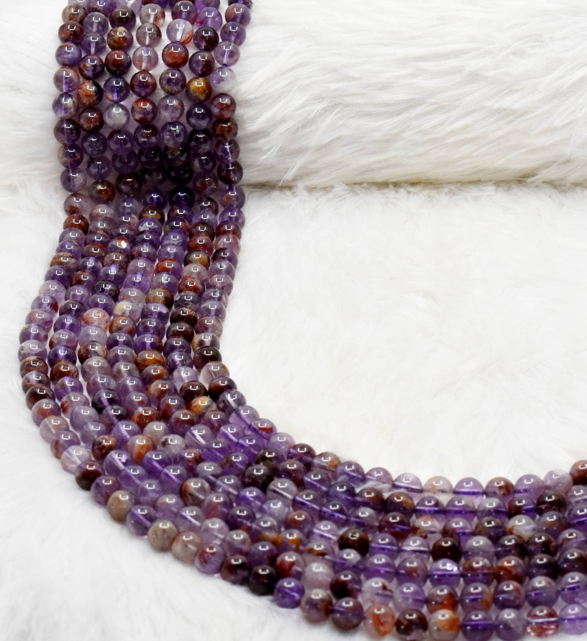 Ametrine Beads, Natural Crystal Round Beads 6mm to 10mm | Beads | Wiccan Center