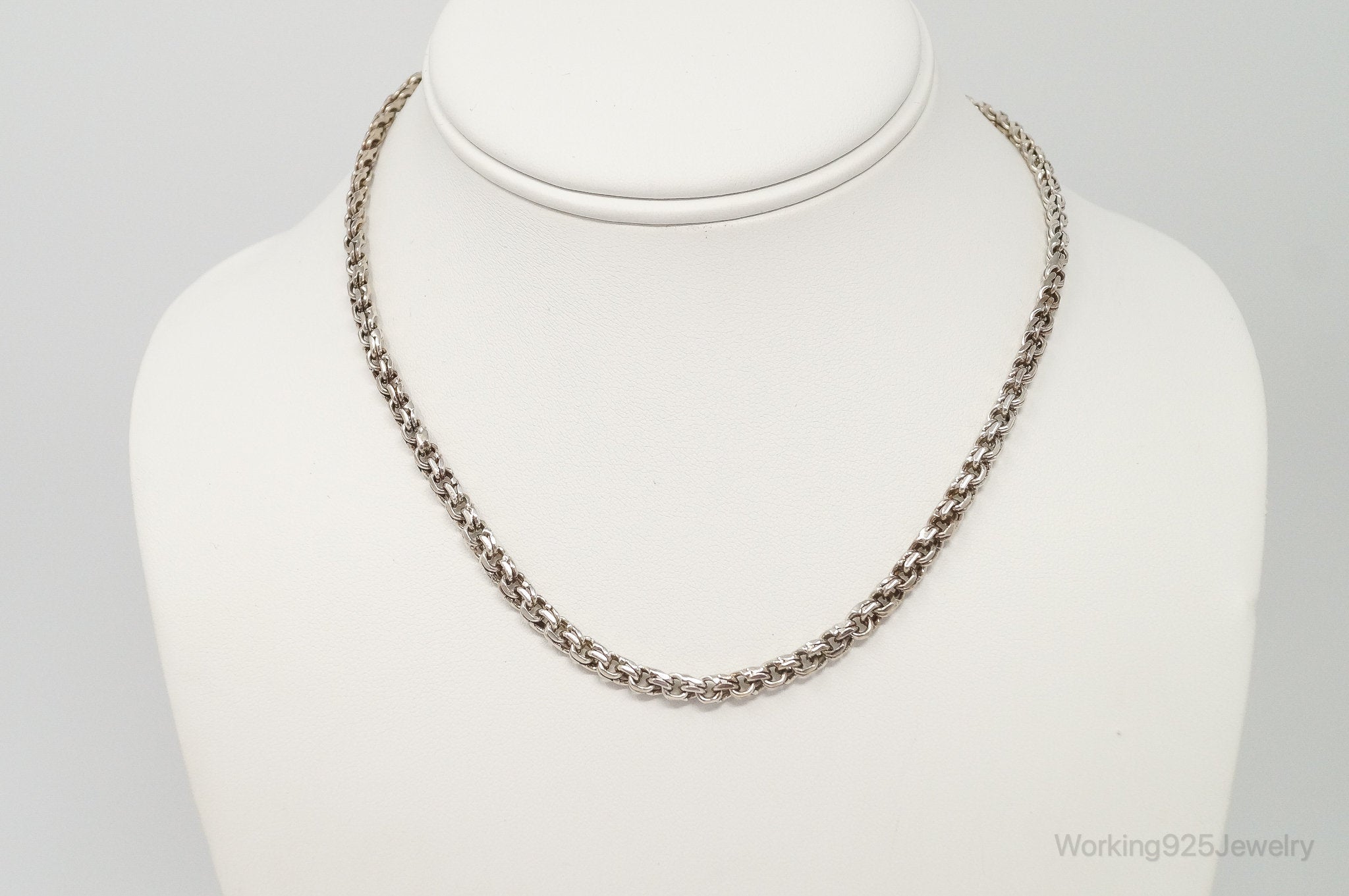 Vintage Mexico Modernist Designer SAUL Sterling Silver Chain Necklace | Jewelry > Necklaces > Pendants | Wiccan Center