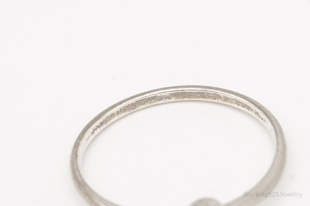 Vintage Cubic Zirconia Sterling Silver Ring - Size 6.75 | Jewelry > Rings | Wiccan Center