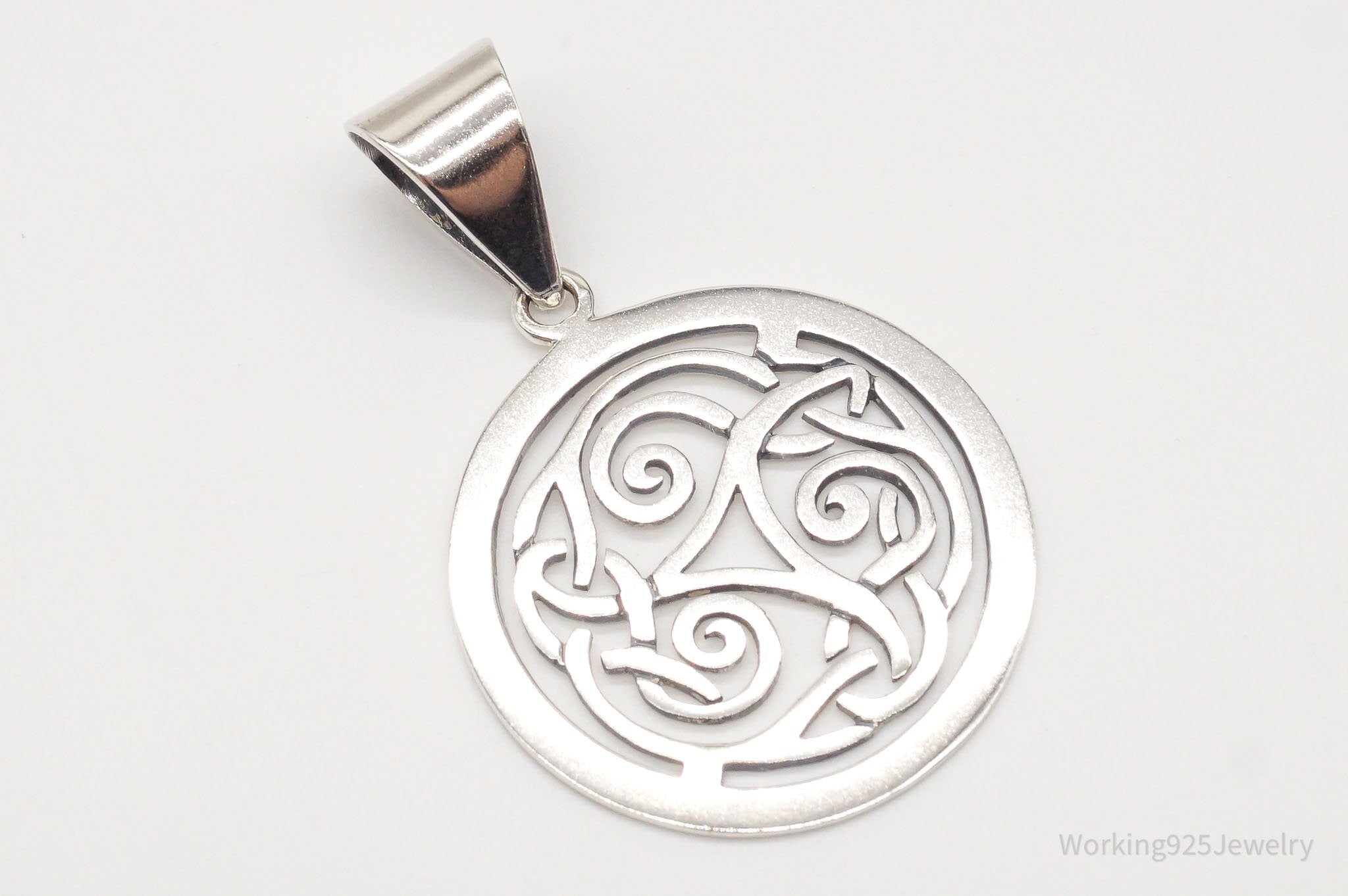 Vintage Retired Silpada Celtic Triskele Knot Sterling Silver Pendant | Jewelry > Necklaces > Pendants | Wiccan Center