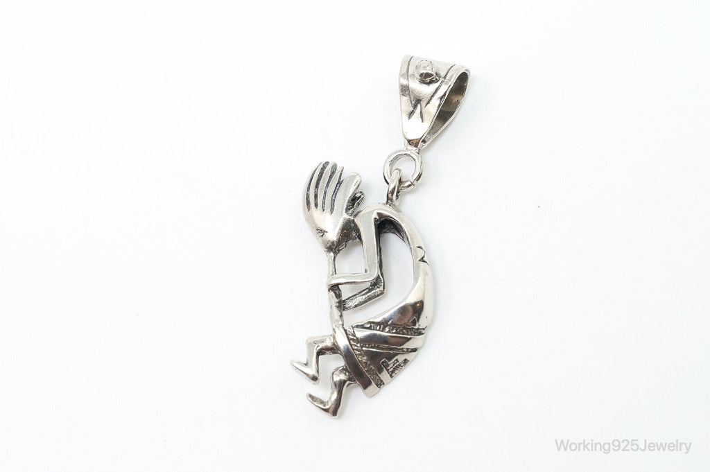 Large Vintage Native American Dancing Kokopelli Sterling Silver Pendant | Jewelry > Necklaces > Pendants | Wiccan Center
