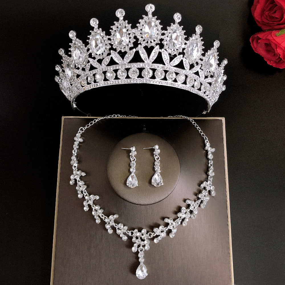 Royal Queen Bridal Jewelry Sets For Women Luxury Tiaras Crow | 0 | Wiccan Center