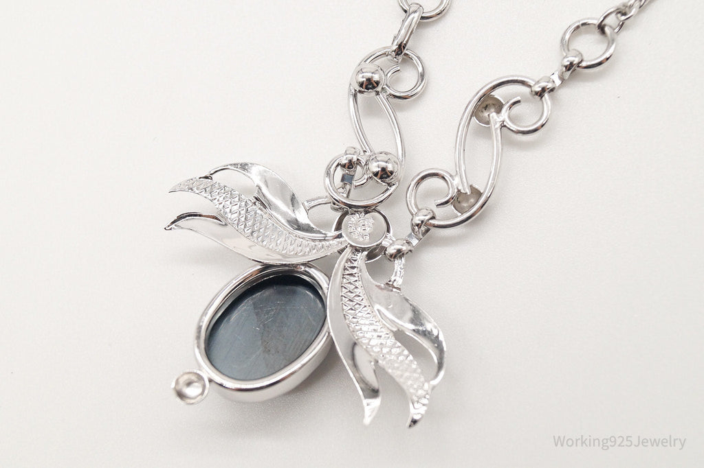 Antique Hematite Sterling Silver Filigree Necklace | Jewelry > Necklaces > Pendants | Wiccan Center