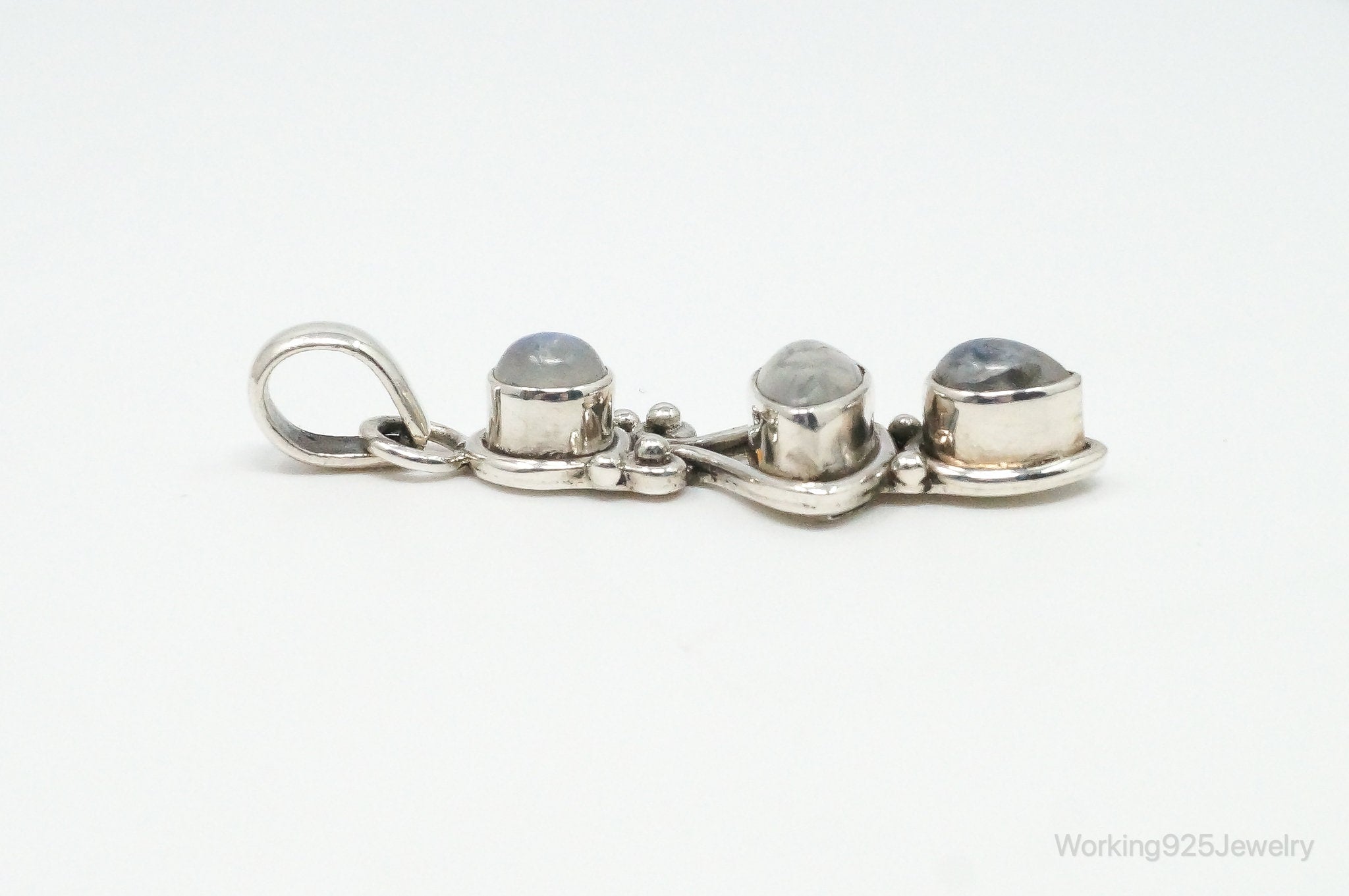 Large Vintage Moonstone Sterling Silver Necklace Pendant | Jewelry > Necklaces > Pendants | Wiccan Center