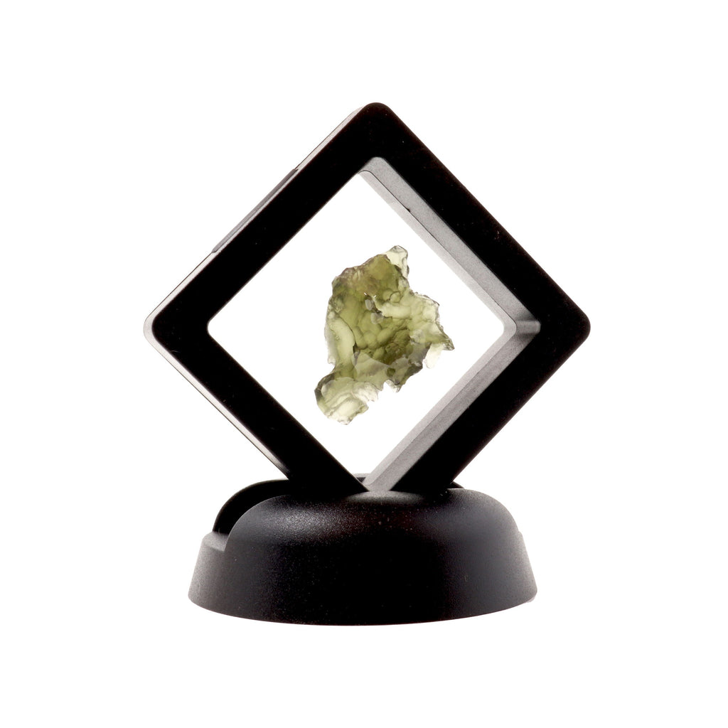 Moldavite Tektite Raw Nugget - in Gel Case | Crystals & Minerals > Specimens | Wiccan Center