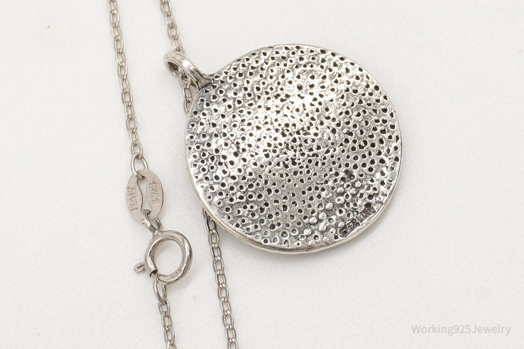 Vintage Om Symbol Sterling Silver Necklace | Jewelry > Necklaces > Pendants | Wiccan Center