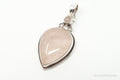 Large Vintage Rose Quartz Sterling Silver Necklace Pendant | Jewelry > Necklaces > Pendants | Wiccan Center