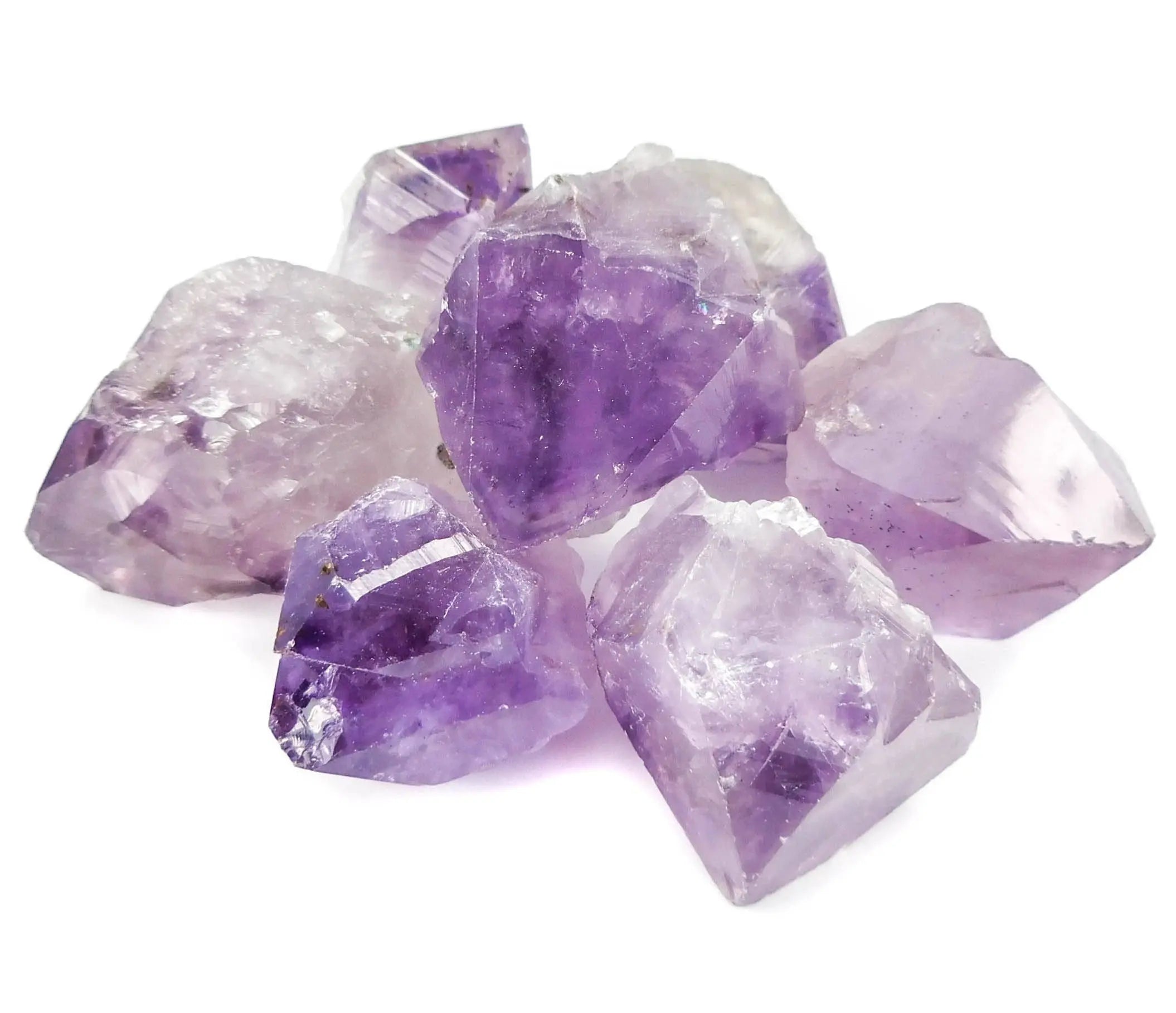 Large Purple Amethyst Crystal Points Rough Raw Gemstone Decor Supply | Home & Living > Home Decor > Home Accents > Rocks & Geodes | Wiccan Center