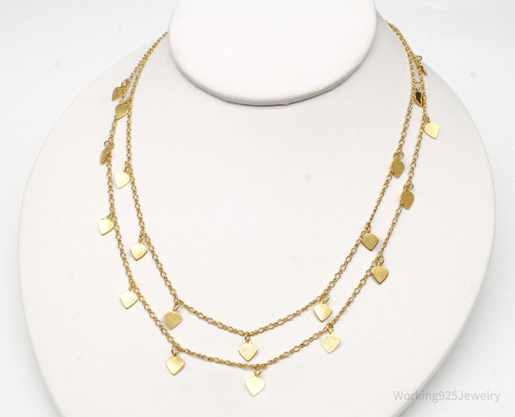 Vintage Galle 18K Yellow Gold Filled Heart Charms Necklace | Jewelry > Necklaces | Wiccan Center