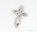 Vintage Cubic Zirconia Cross Sterling Silver Necklace Pendant | Jewelry > Necklaces > Pendants | Wiccan Center