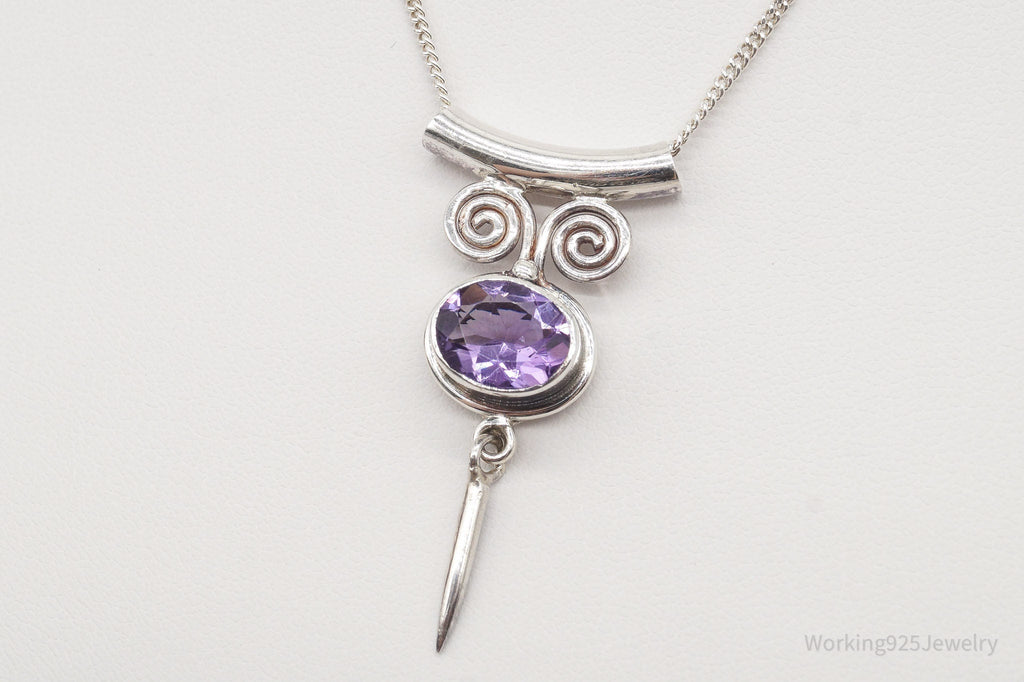 Vintage Designer Sajen Amethyst Sterling Silver Necklace | Jewelry > Necklaces > Pendants | Wiccan Center