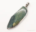 Vintage Large Jasper Sterling Silver Pendant | Jewelry > Necklaces > Pendants | Wiccan Center