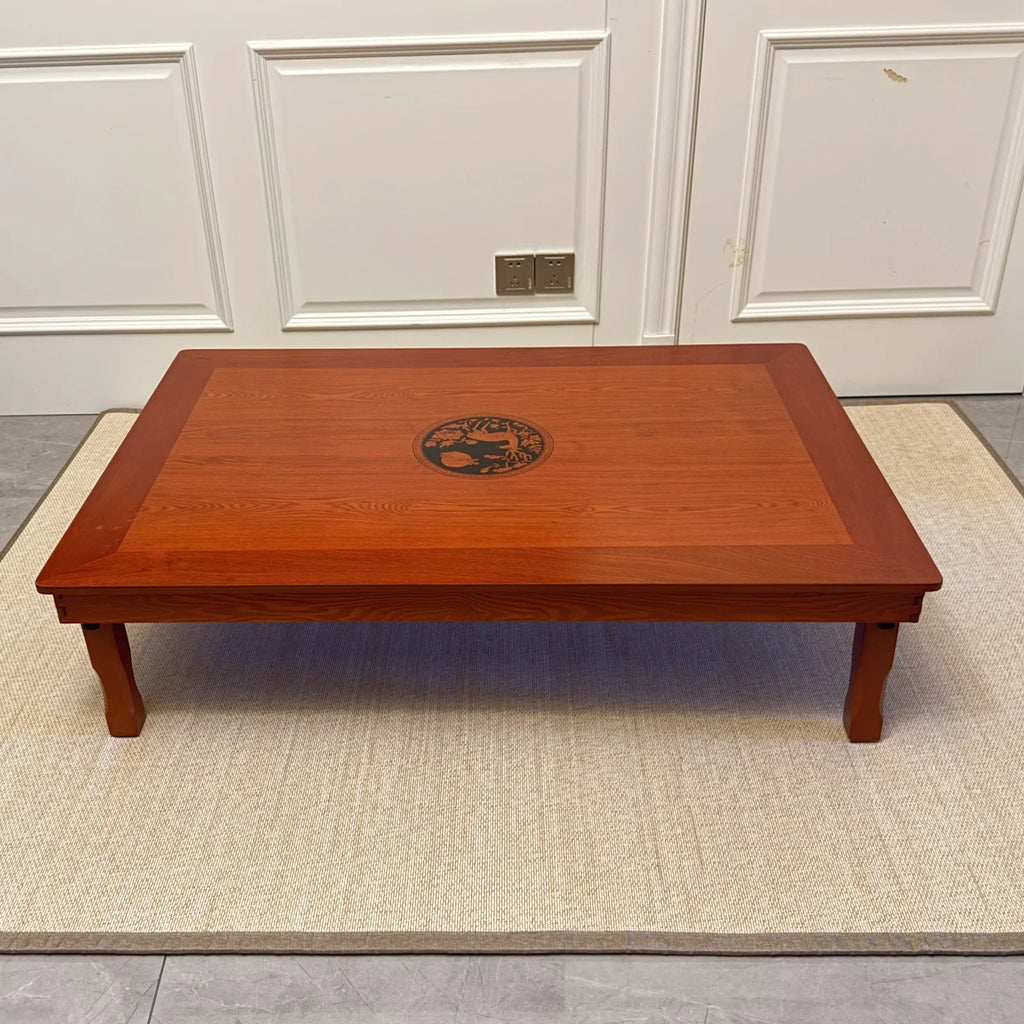 Korean Floor Table with Folding Legs (120 × 80 cm) – Asian Style Low Dining & Work Table