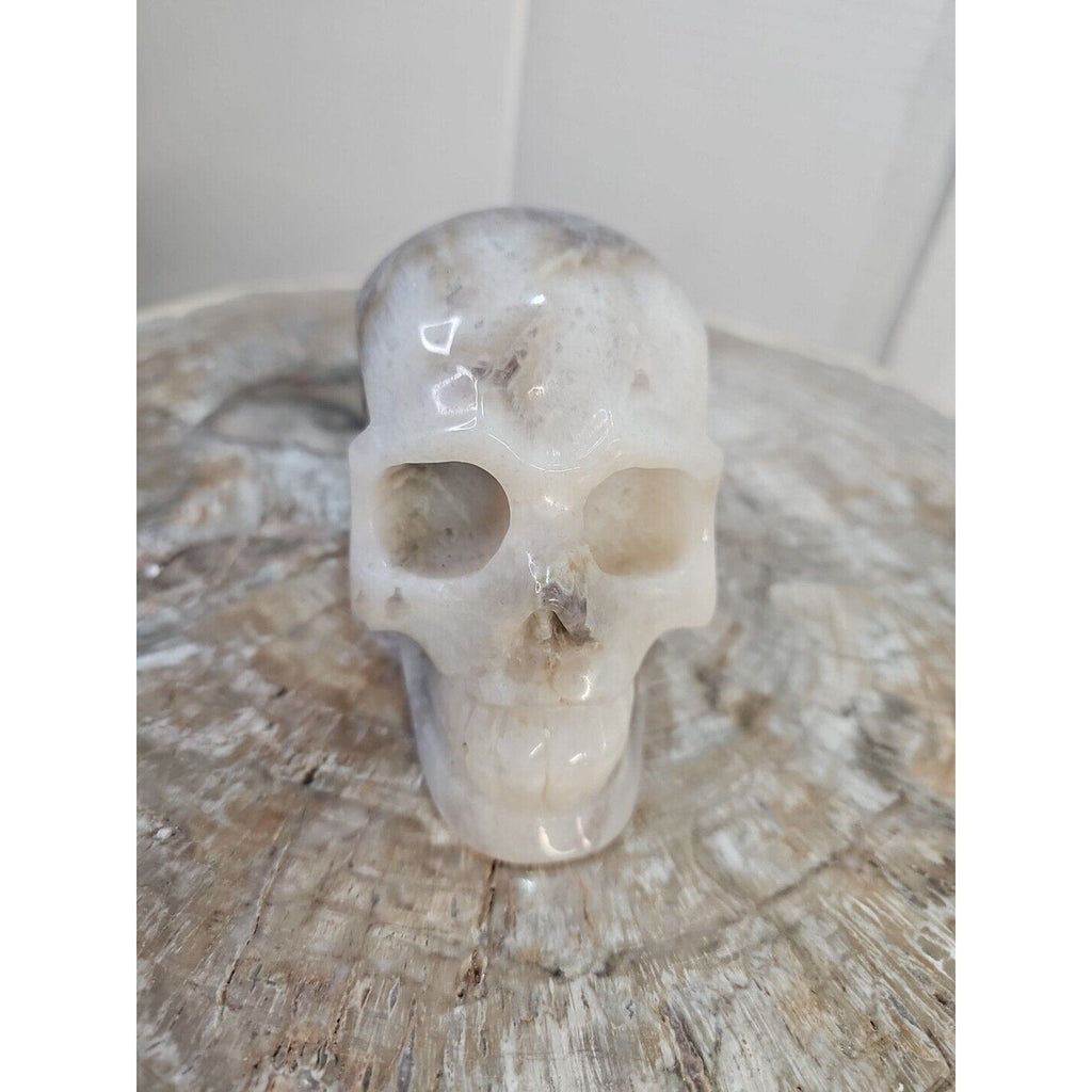 2.2 lb Natural Amethyst Hand-Carved Crystal Skull — Spiritual Collector Piece | CrystalCloud Company