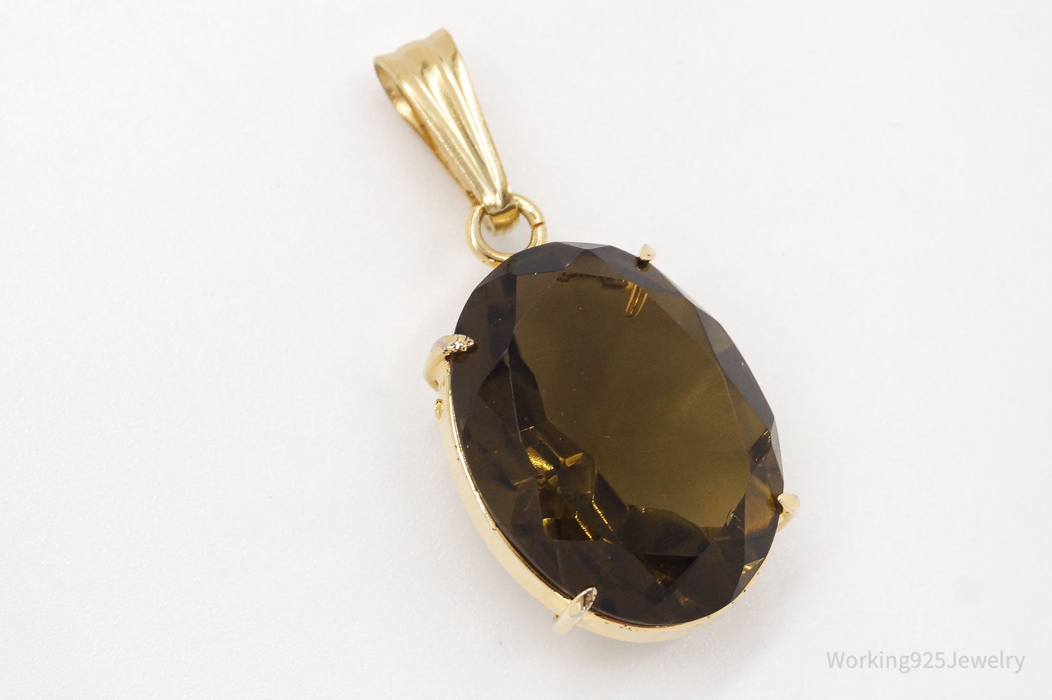 Vintage WRC 12K Gold Filled Smoky Quartz Pendant | Jewelry > Necklaces > Pendants | Wiccan Center