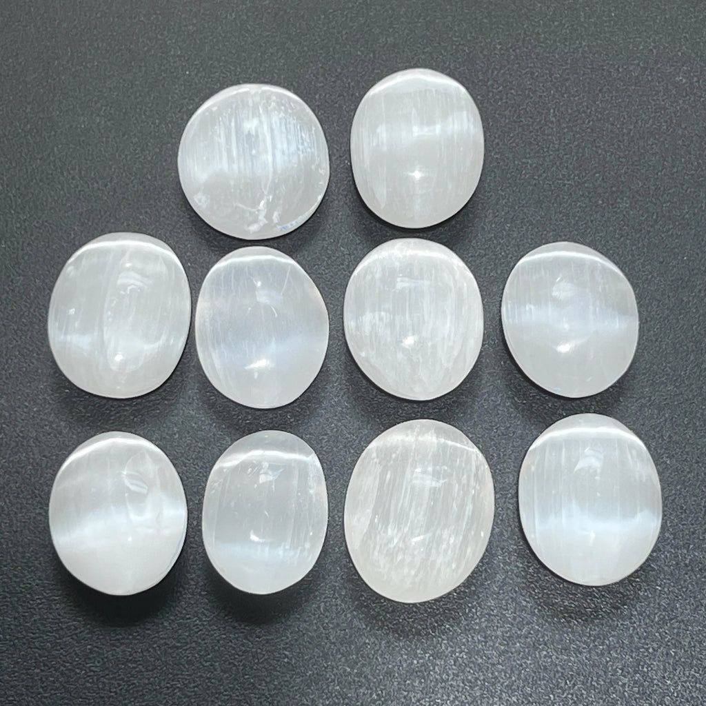 Selenite Crystal Mini Small Palm Stone Orb Carving Wholesale Bulk Gemstone Lot | Home & Living > Spirituality & Religion > Prayer Beads & Charms > Metaphysical Crystals | Wiccan Center