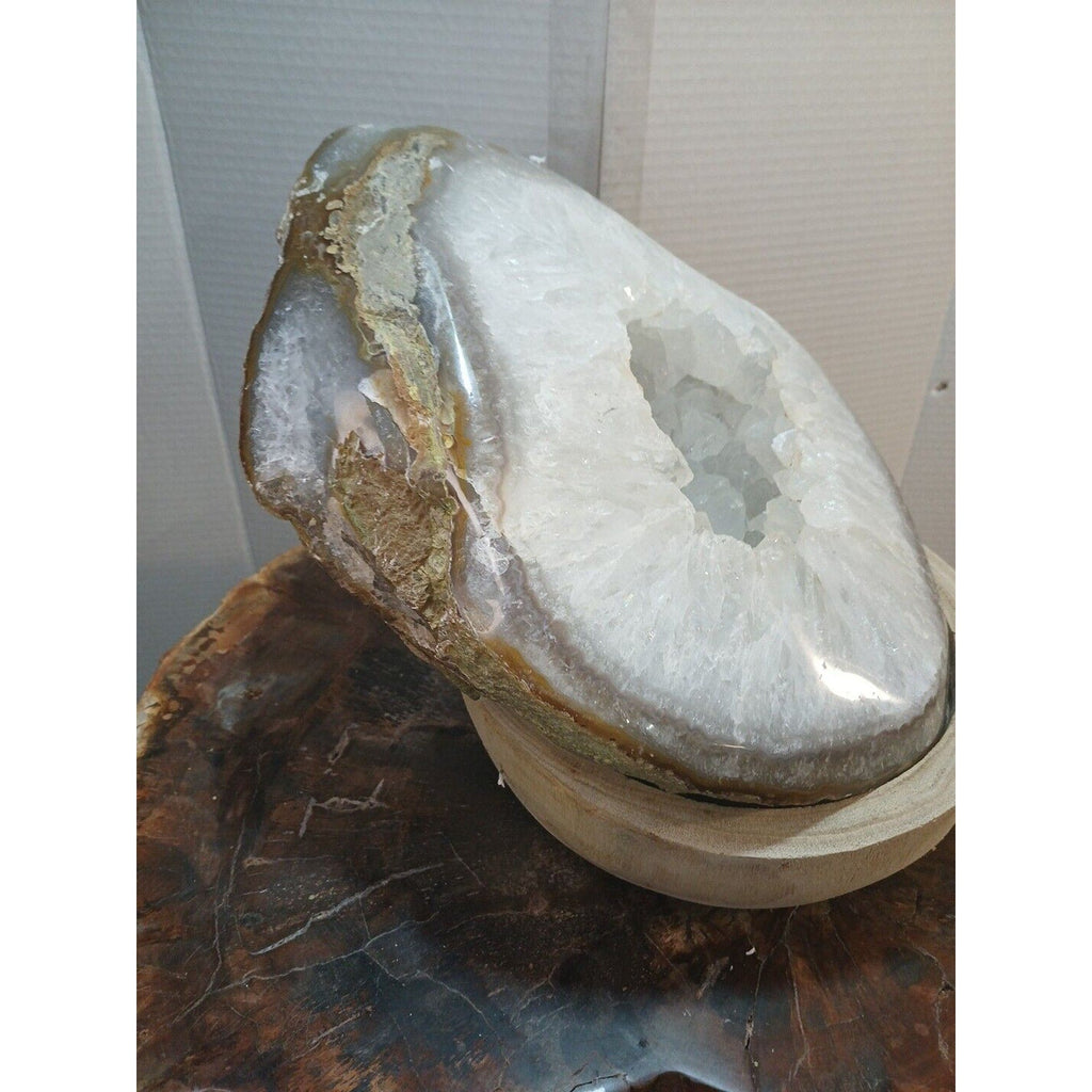 Large Natural Madagascar Agate Geode — 19.3 lbs, Museum-Quality Quartz Specimen | CrystalCloud Company | Geodes & Clusters | Wiccan Center