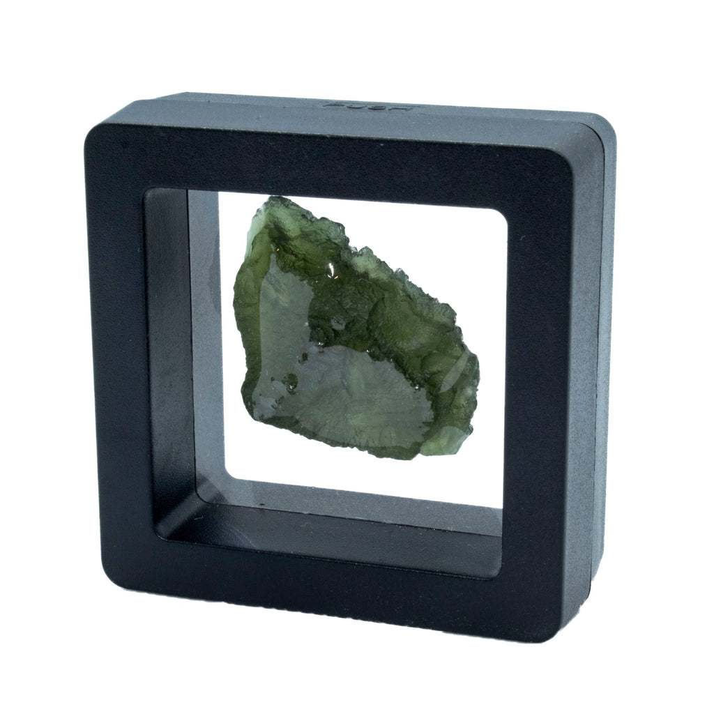 Moldavite Tektite Raw Nugget -Rugged in Gel Case | Crystals & Minerals > Specimens | Wiccan Center