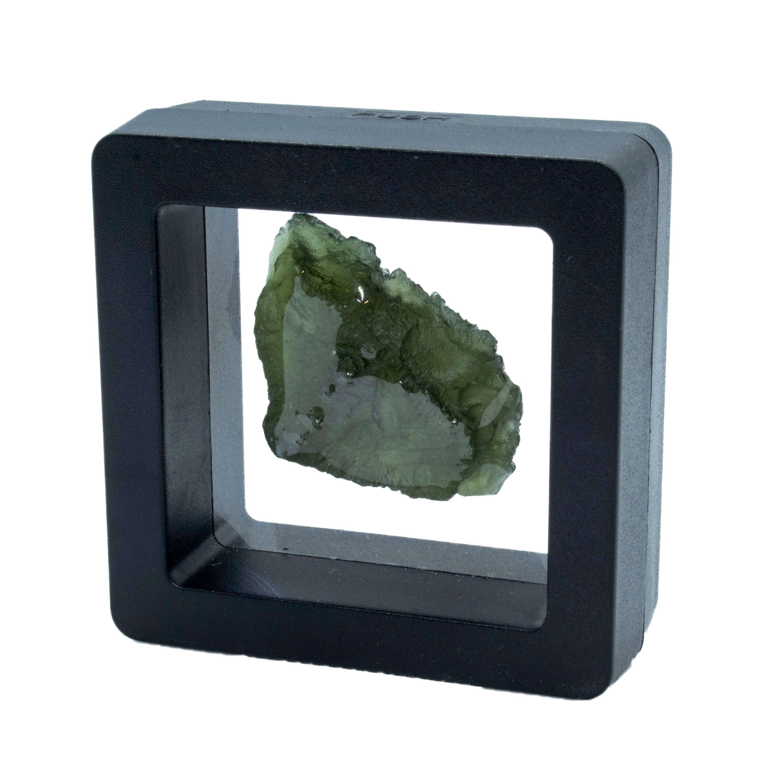 Moldavite Tektite Raw Nugget -Rugged in Gel Case | Crystals & Minerals > Specimens | Wiccan Center
