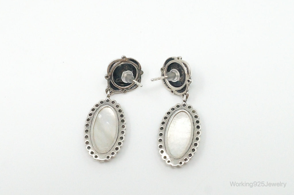 Native Carolyn Pollack Relios Grey Moonstone Mother Of Pearl S. Silver Earrings | Jewelry > Earrings | Wiccan Center
