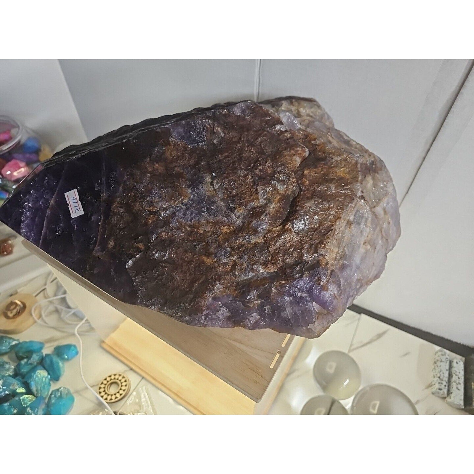 Large Natural Amethyst Geode Cluster — 36.3 lbs, Brazil | CrystalCloud Company | Geodes & Clusters | Wiccan Center